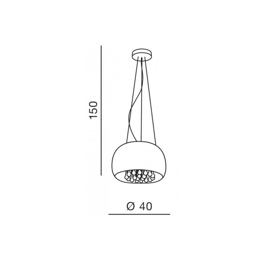 Azzardo AZ0699 - Stropné svietidlo BURN 5xG9/40W/230V