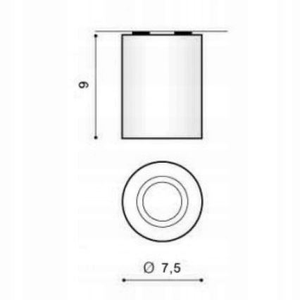 Azzardo AZ1110 - Stropné svietidlo BORIS 1xGU10/50W/230V