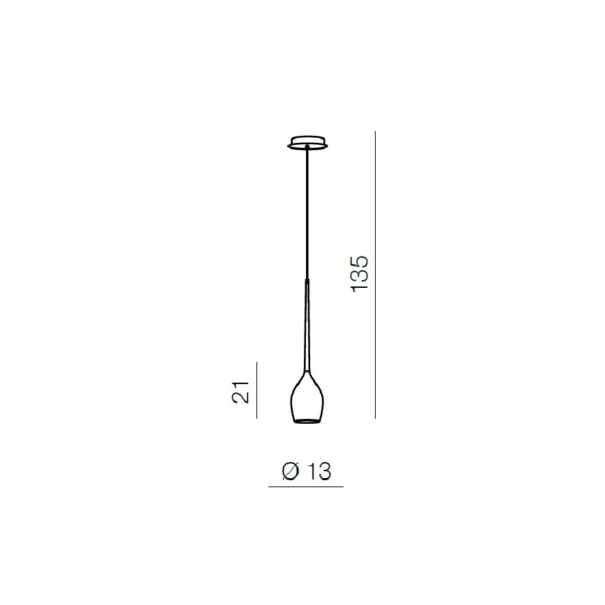 Azzardo AZ1220 - Luster na lanku IZZA 1xE14/40W/230V