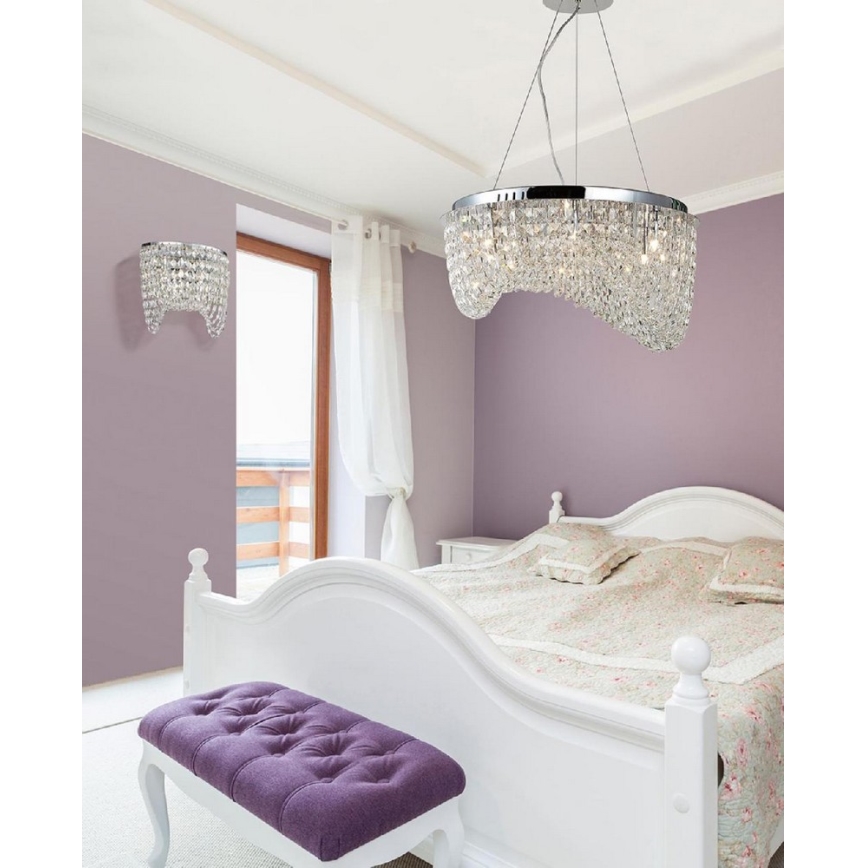 Azzardo AZ1284 - Krištáľový luster na lanku CARMEN 6xG9/40W/230V