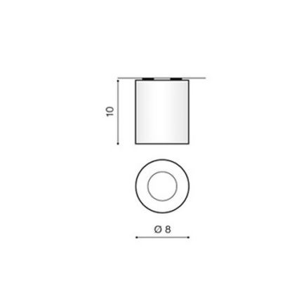 Azzardo AZ1360 - Vonkajšie stropné svietidlo ARO 1xGU10/50W/230V IP54