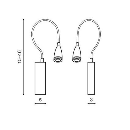 Azzardo AZ1548 - LED Kúpeľňové nástenné bodové svietidlo VERONICA 1xLED/3W/230V IP44