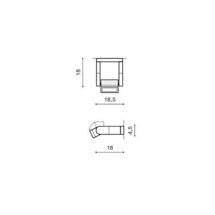 Azzardo AZ2132 - LED Vonkajšie nástenné svietidlo FRAME LED/8W/230V IP54