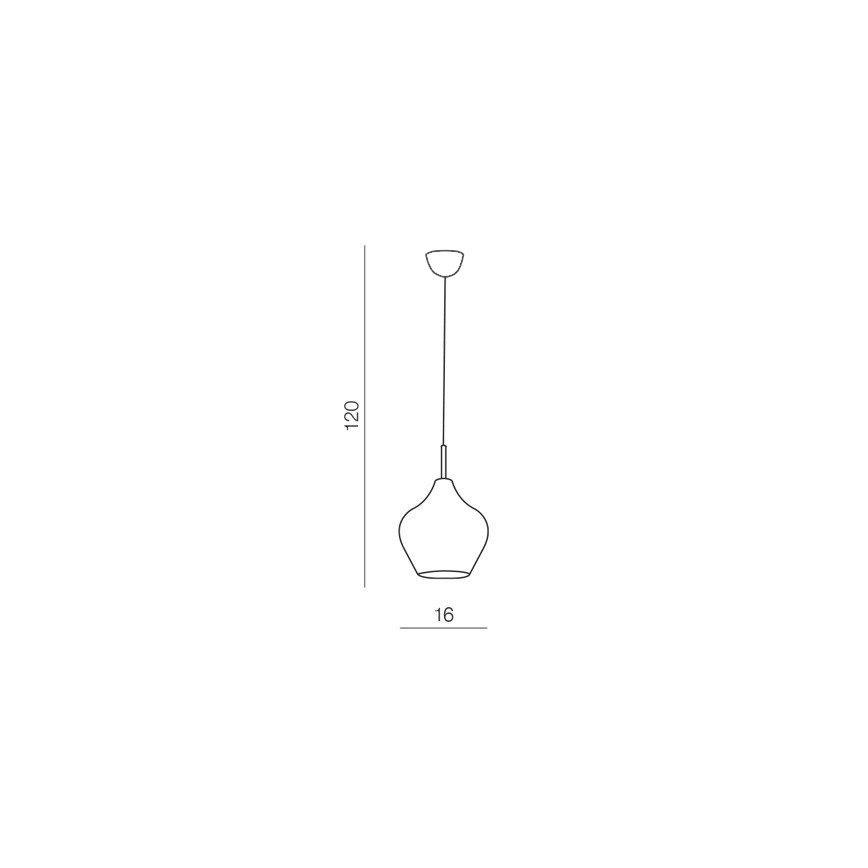 Azzardo AZ2148 - Luster na lanku AMBER MILANO 1xG9/40W/230V