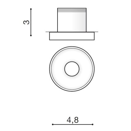 Azzardo AZ2234 - LED Podhľadové svietidlo OKA 1xLED/3W/230V