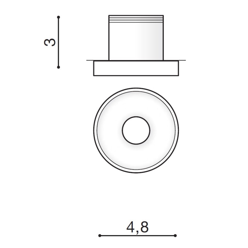 Azzardo AZ2234 - LED Podhľadové svietidlo OKA 1xLED/3W/230V CRI 90
