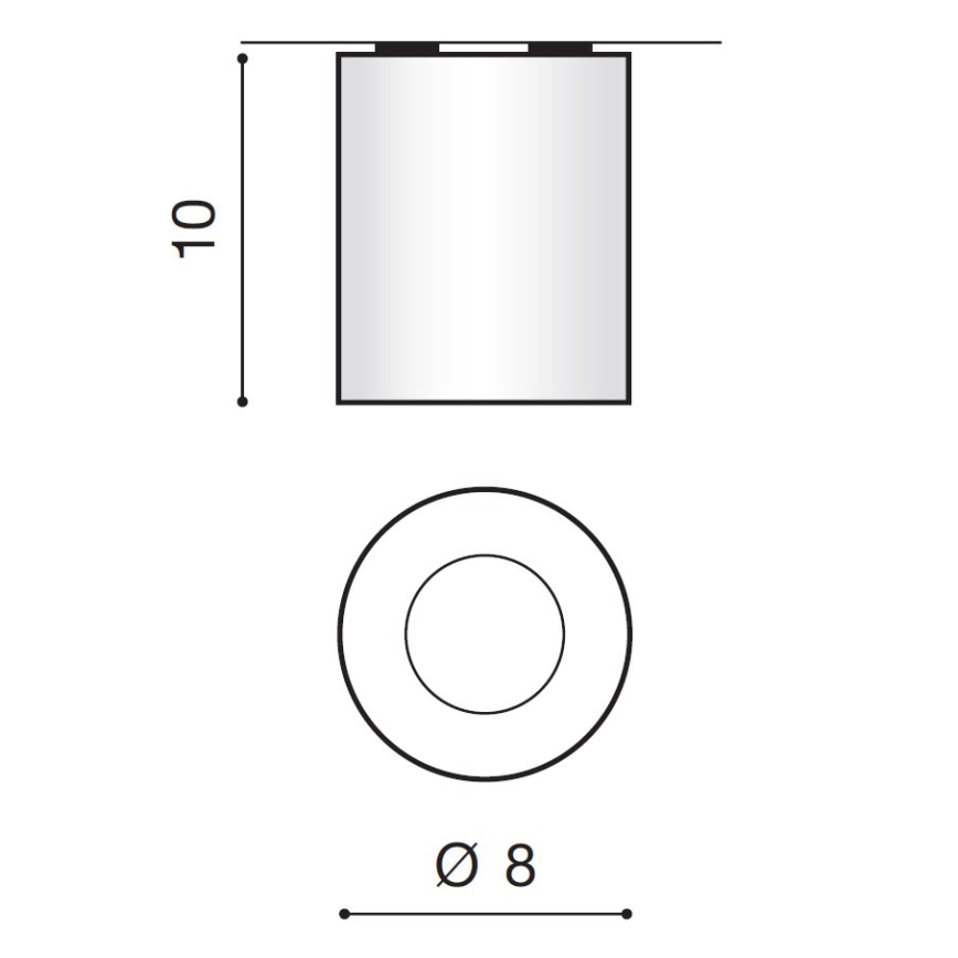 Azzardo AZ2559 - Vonkajšie stropné svietidlo ARO 1xGU10/50W/230V IP54