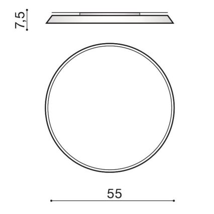Azzardo AZ2739 - LED stropné svietidlo CORTONA LED/50W/230V 4000K
