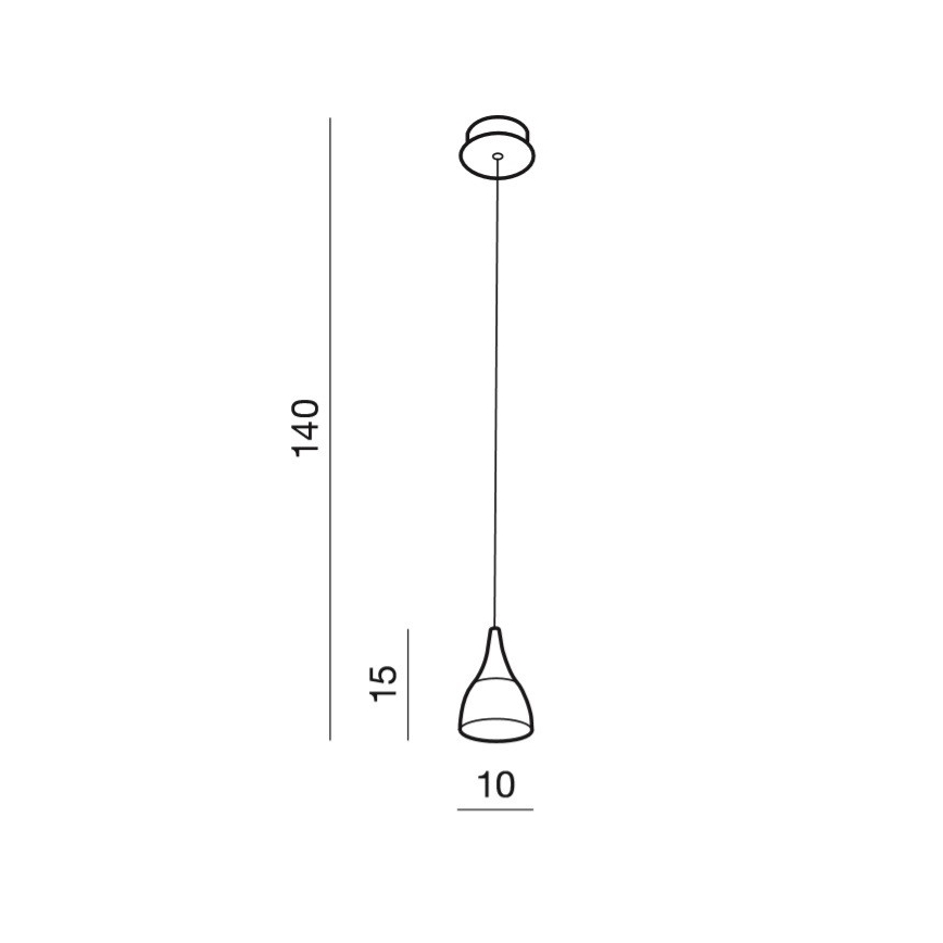 Azzardo AZ2847 - LED Luster na lanku DALMATIA 1xLED/5W/230V