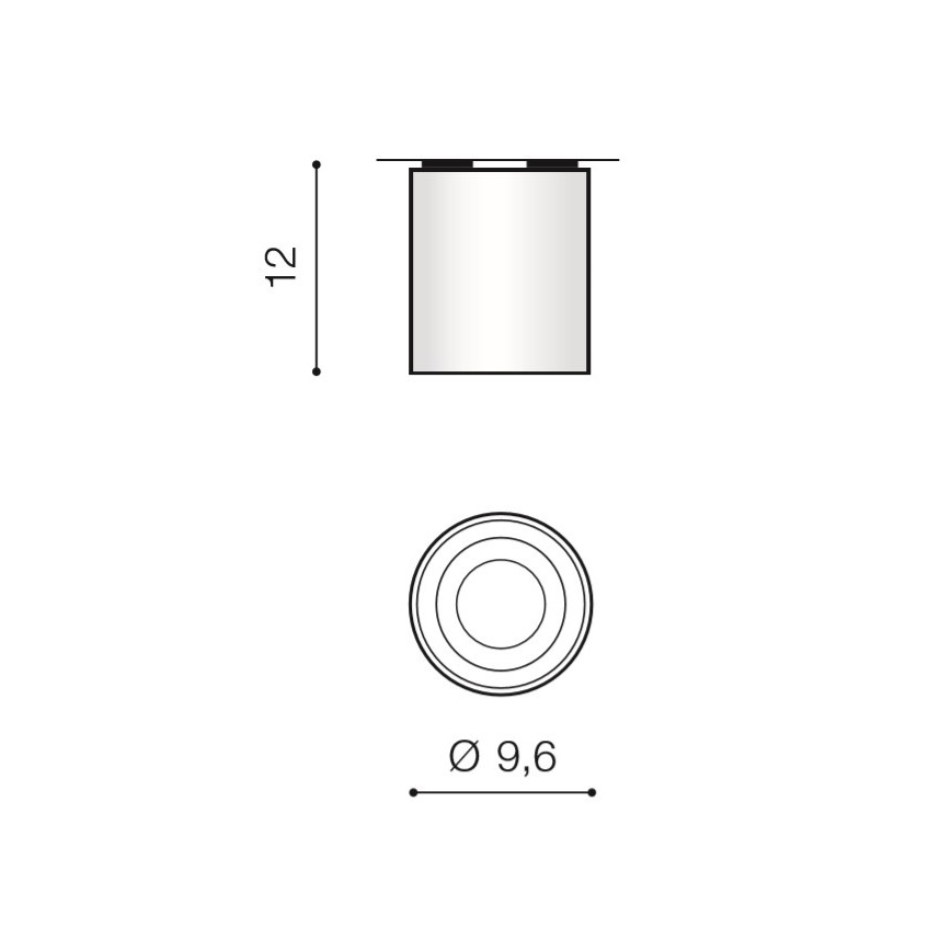 Azzardo AZ2955 - Stropné svietidlo BROSS 1xGU10/50W/230V