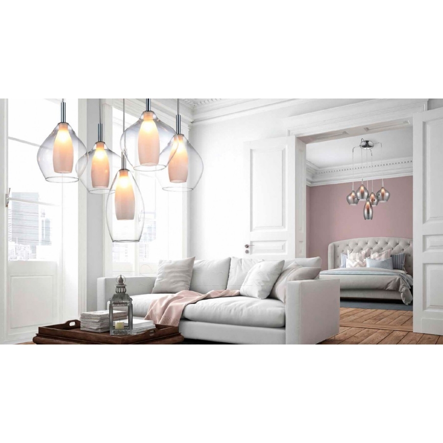 Azzardo AZ3075 - Luster na lanku AMBER 3xG9/40W/230V