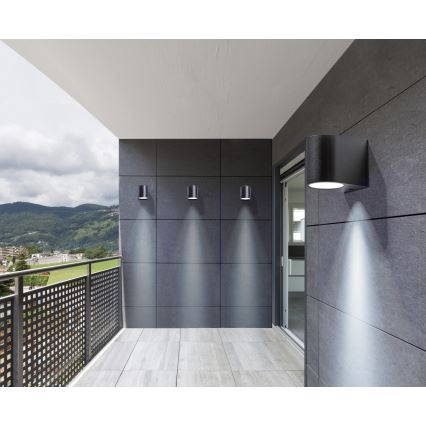 Azzardo AZ4265 - Vonkajšie nástenné svietidlo RIMINI 1xGU10/35W/230V IP54 okrúhly