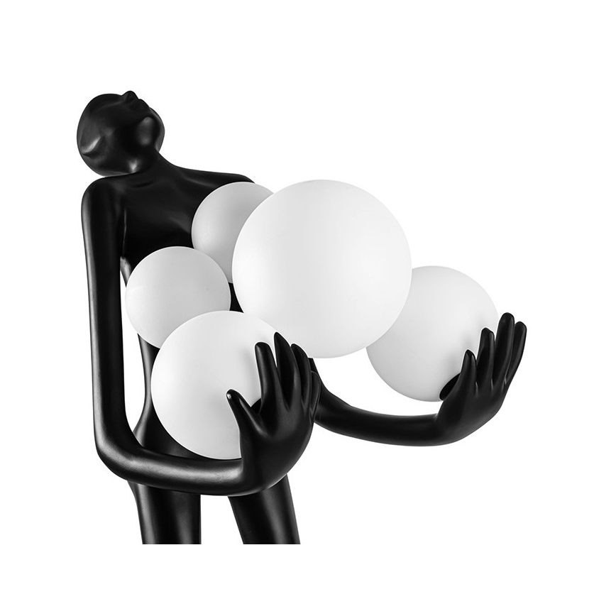 Azzardo AZ4985 - Stojacia lampa ATLAS 6xE14/50W/230V 180 cm živica