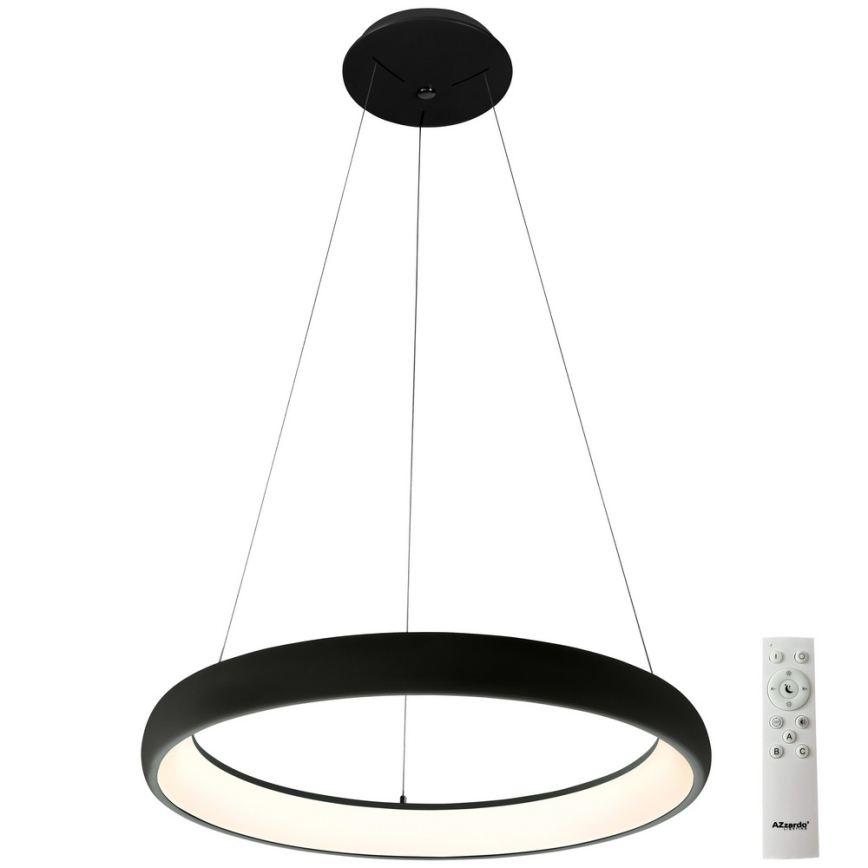 Azzardo AZ5060 - LED Stmievateľný luster na lanku ANTONIO LED/32W/230V čierna + diaľkové ovládanie