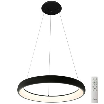 Azzardo AZ5063 - LED Stmievateľný luster na lanku ANTONIO LED/50W/230V čierna + diaľkové ovládanie