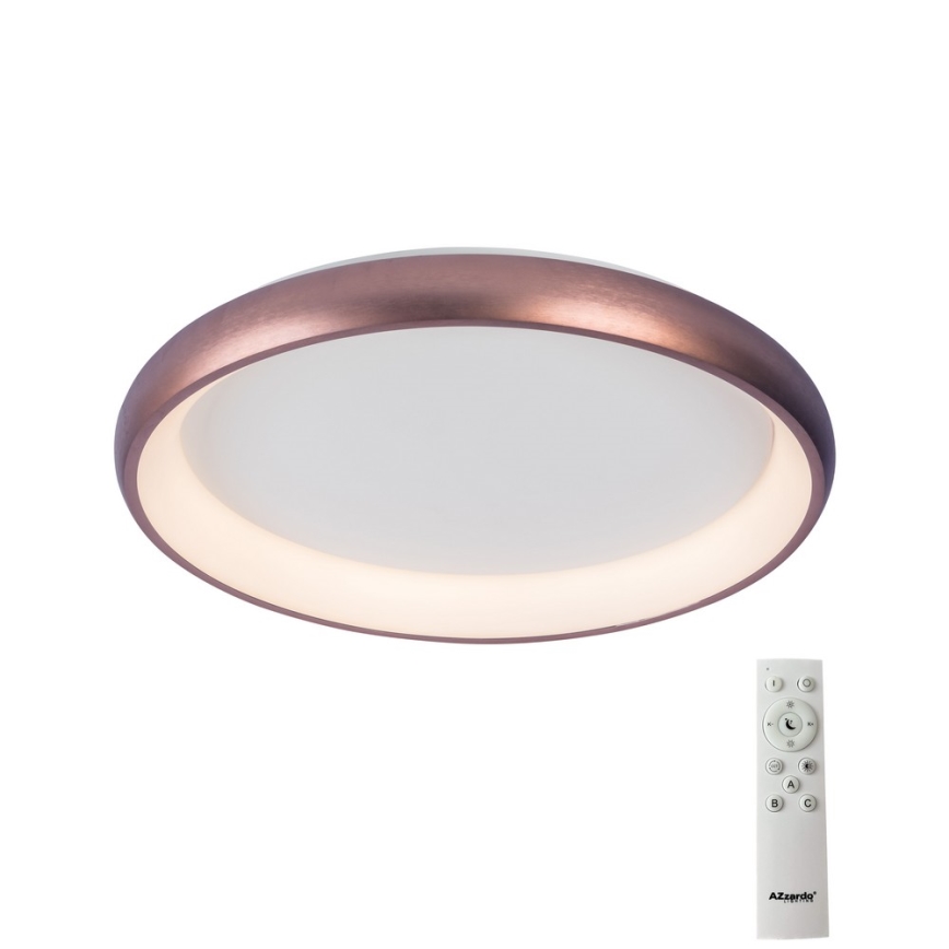 Azzardo AZ5071 - LED Stmievateľné stropné svietidlo ANTONIO LED/50W/230V hnedá + diaľkové ovládanie