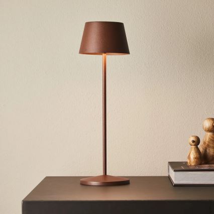 Azzardo AZ5336 - LED Vonkajšia stmievateľná nabíjacia lampa GILBERTO LED/2W/5V IP54 hnedá