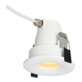 Azzardo AZ5389 - Kúpeľňové podhľadové svietidlo ROMOLO 1xGU10/50W/230V IP65 biela