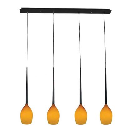 Azzardo - Náhradné sklo k lustru IZZA - AMBER priemer 13 cm