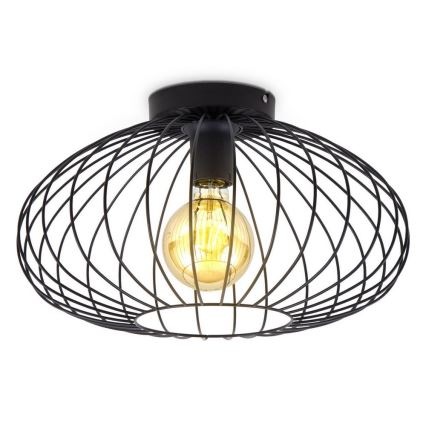 B.K. Licht 1398 - Prisadený luster RETRO 1xE27/40W/230V čierna