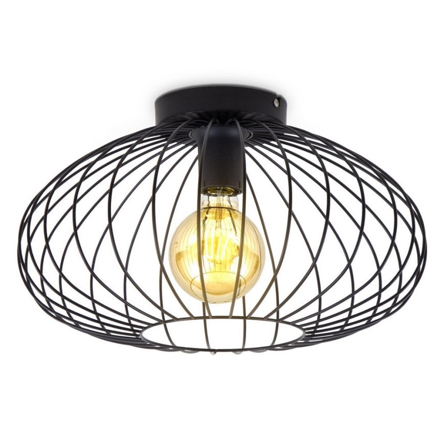 B.K. Licht 1398 - Prisadený luster RETRO 1xE27/40W/230V čierna
