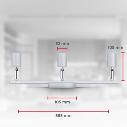 B.K.Licht 1409 - LED Bodové svietidlo 3xGU10/5W/230V