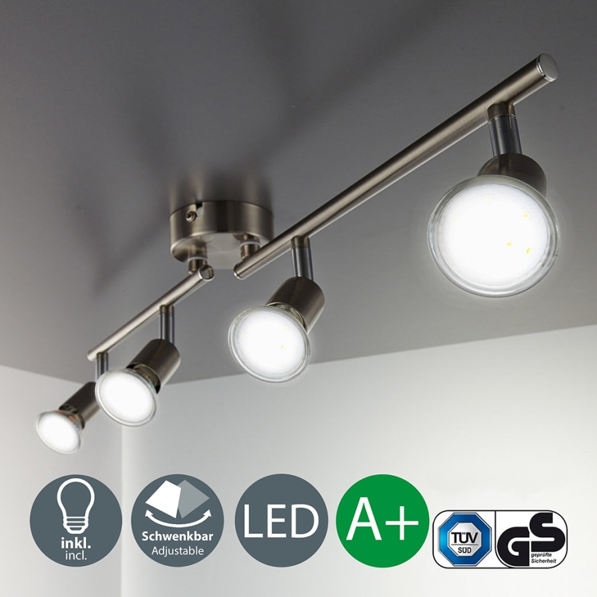 B.K.Licht - LED Bodové svietidlo 4xGU10/3W/230V 3000K