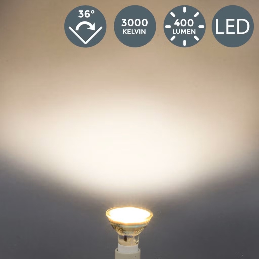 B.K.Licht - SADA 10x LED žiaroviek GU10/5W/230V 3000K
