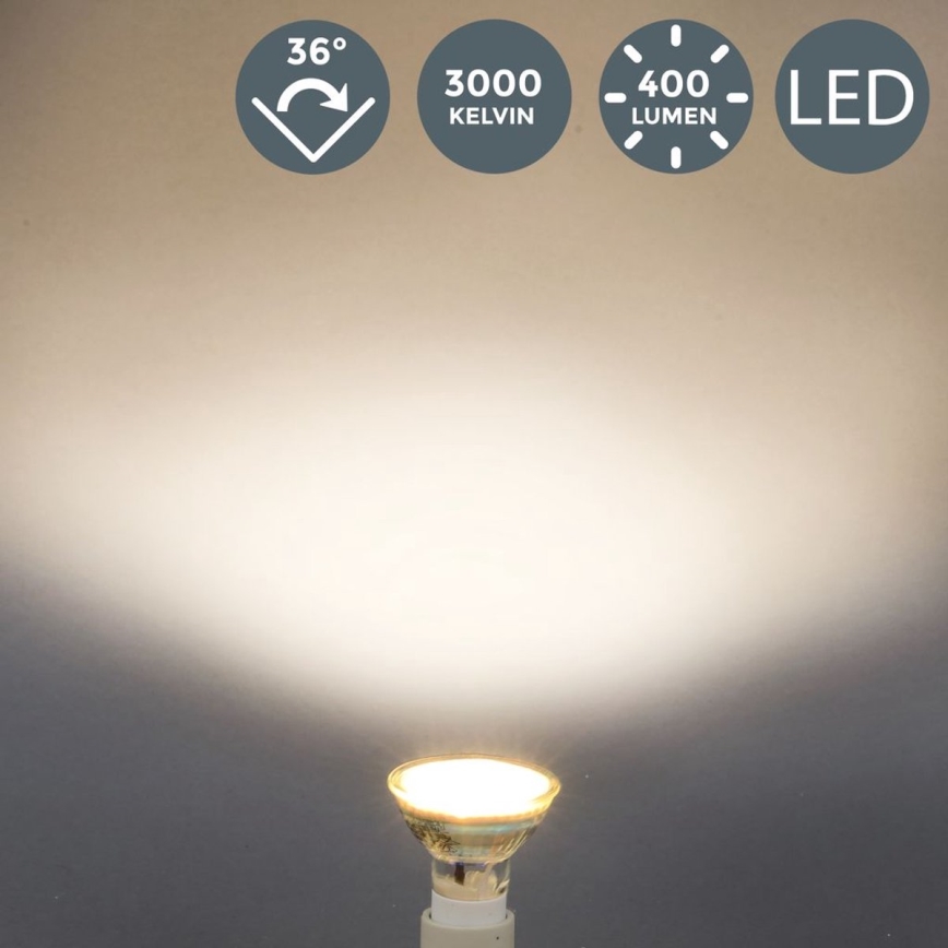 B.K.Licht - SADA 5x LED žiaroviek GU10/5W/230V 3000K