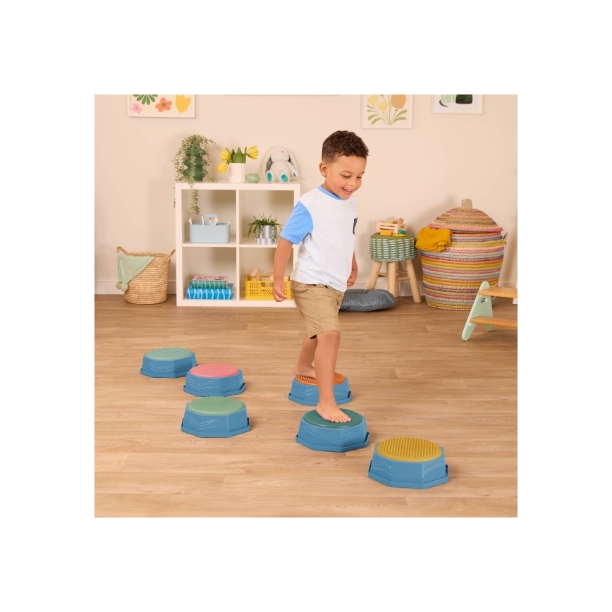 B-Toys - Detské balančné stupienky BALANCE & HOP 6 ks