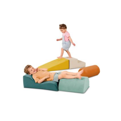 B-Toys - Detské penové kocky MAXI WONDERSHAPES 5 ks