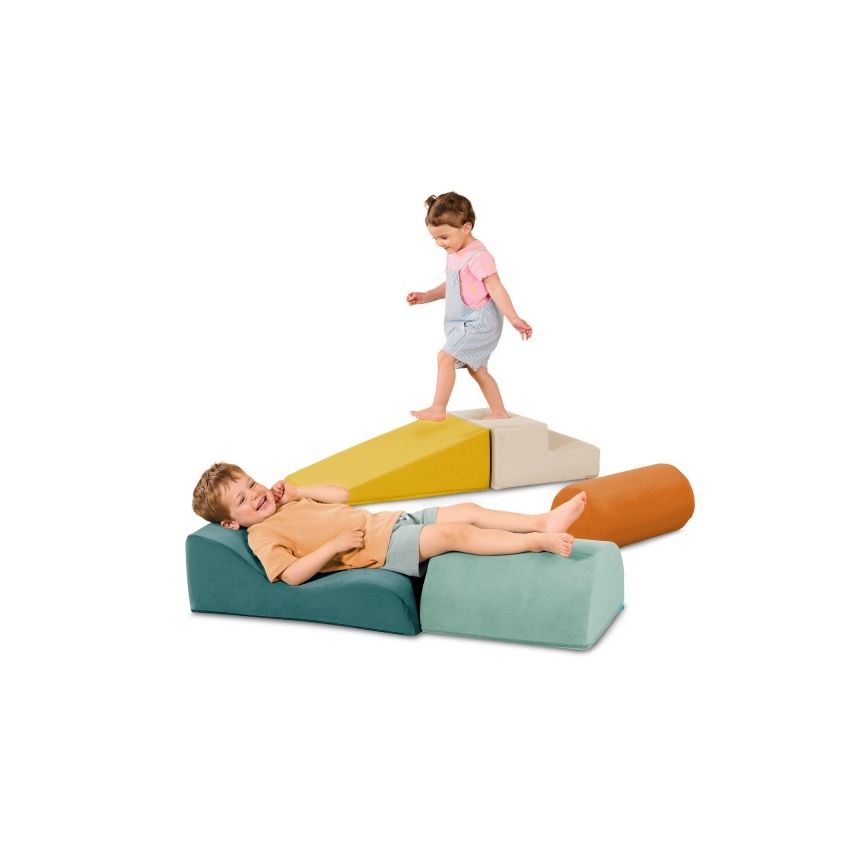 B-Toys - Detské penové kocky MAXI WONDERSHAPES 5 ks