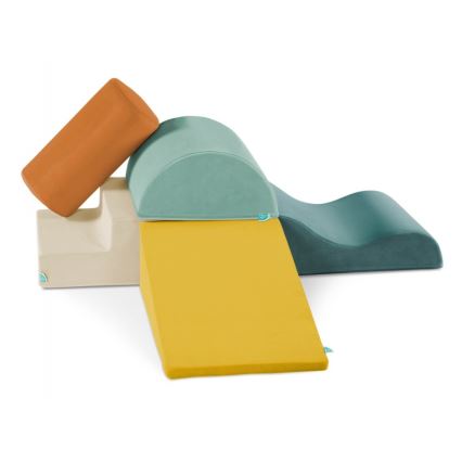B-Toys - Detské penové kocky MAXI WONDERSHAPES 5 ks