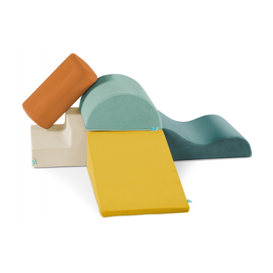 B-Toys - Detské penové kocky MAXI WONDERSHAPES 5 ks