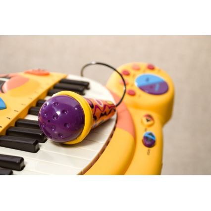 B-Toys - Detské piano s mikrofónom Kočka 4xAA