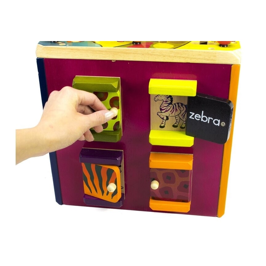 B-Toys - Interaktívna kocka Zoo gumovník