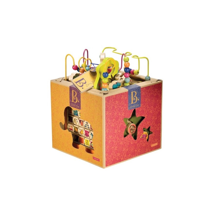 B-Toys - Interaktívna kocka Zoo gumovník