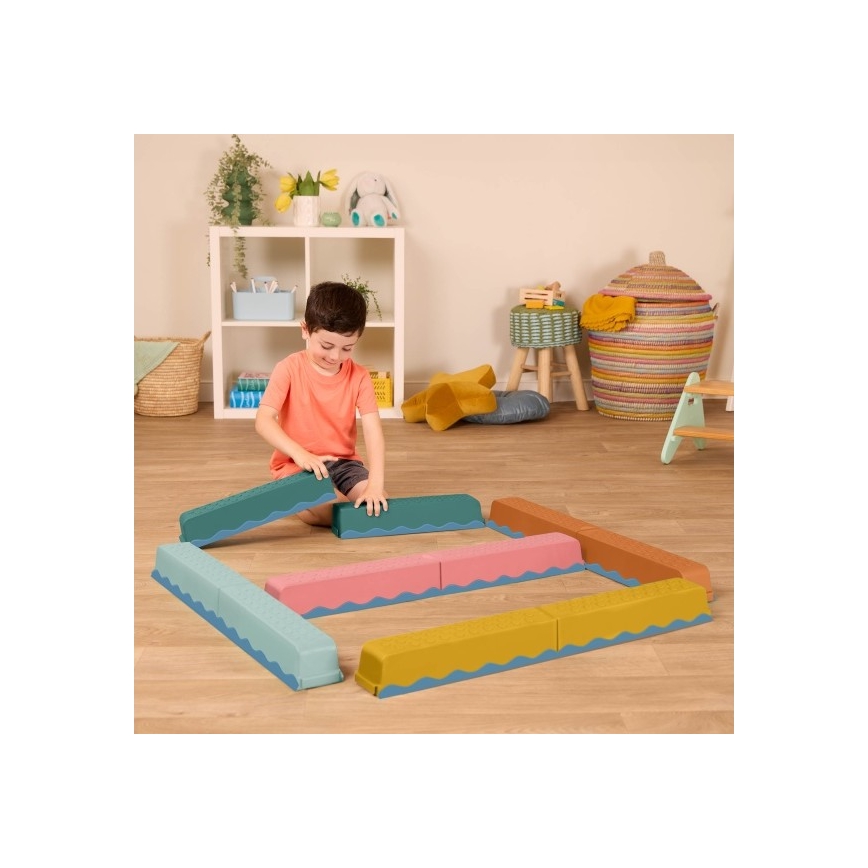 B-Toys - Prekážková dráha BALANCE & HOP 10 ks
