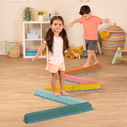 B-Toys - Prekážková dráha BALANCE & HOP 10 ks