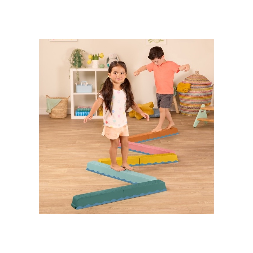 B-Toys - Prekážková dráha BALANCE & HOP 10 ks