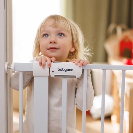 BabyOno - Bezpečnostná bránka 75-96 cm biela