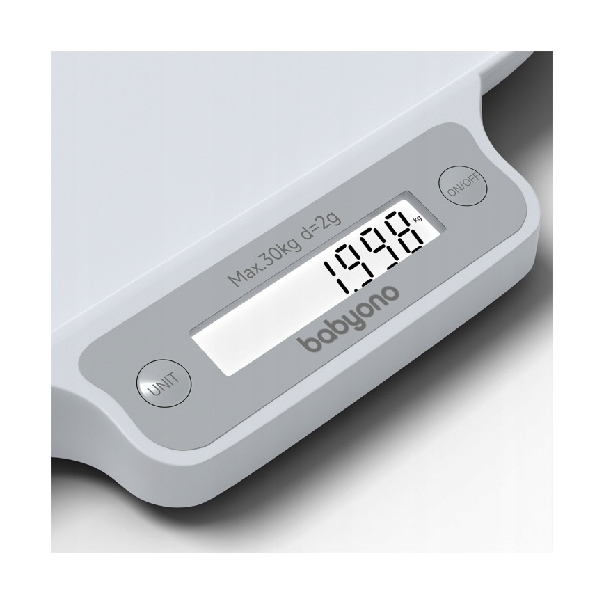 BabyOno - Elektronická váha pre deti do 30 kg 3xAAA