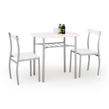 Balkónový set LANCE kov/biela