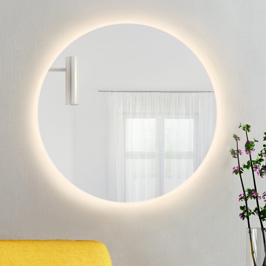 Baltica Design - LED kúpeľňové nástenné zrkadlo s podsvietením BRIGHT LED/15W/230V 3000K pr. 80 cm IP65