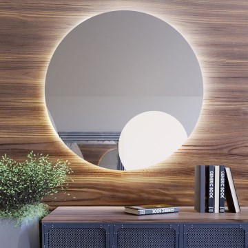 Baltica Design - LED nástenné kúpeľňové zrkadlo s podsvietením BRIGHT LED/15W/230V 4500K priemer 70 cm IP65
