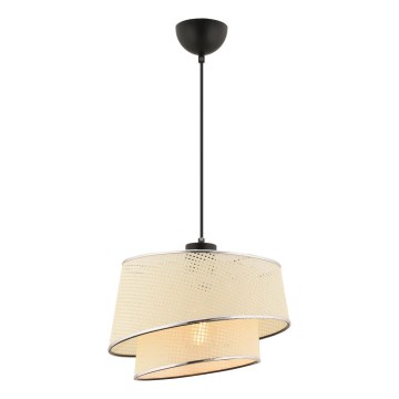 BARETTE stropná lampa 1xE27/60W/230V krémová/lesklý chróm