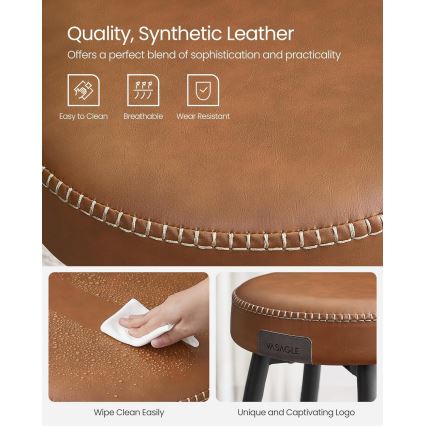 Barová stolička LIOR hnedá/čierna