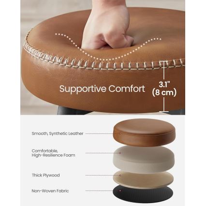 Barová stolička LIOR hnedá/čierna