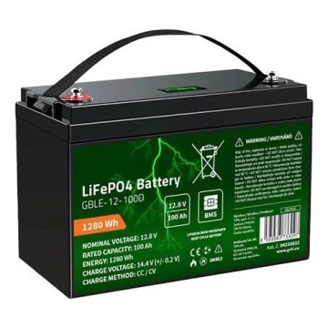 Batéria LiFePO4 s displejom 12,8 V/100 Ah
