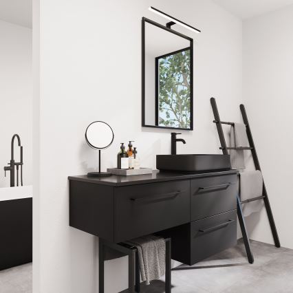 BATH DELUXE 01-060-05-02-00 - Kúpeľňové zrkadlo BORGSTED 60x80 cm čierna